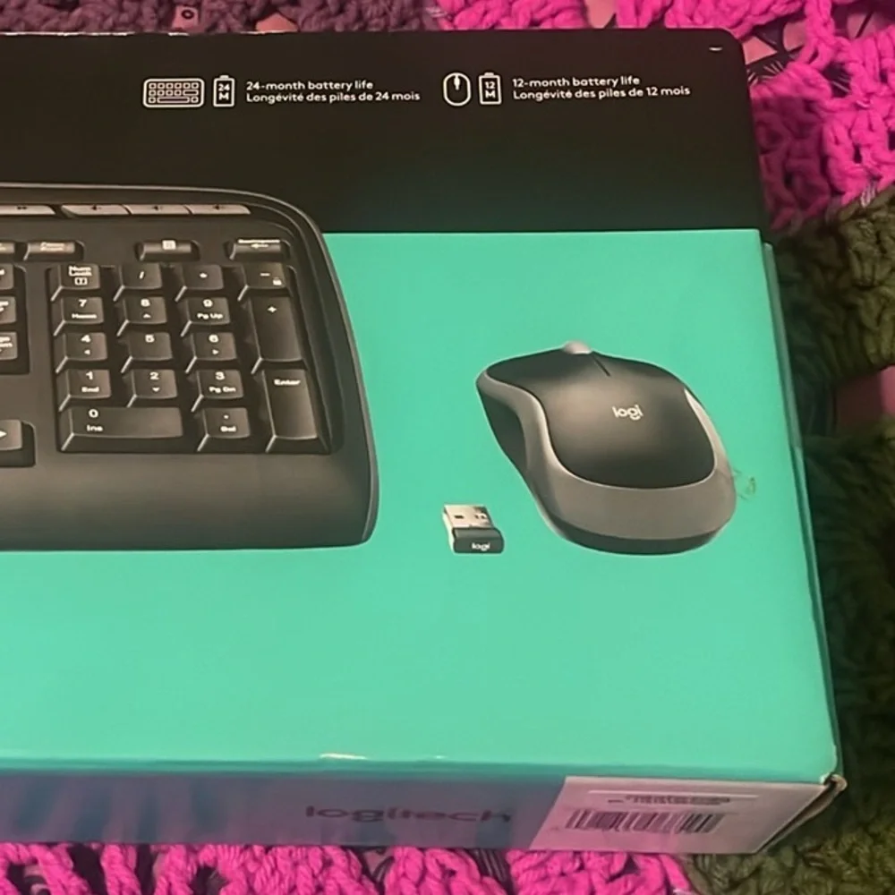 Logitech MK320 Black Wireless Combo w/ Media Shortcuts Keyboard & Mouse $35 NIB